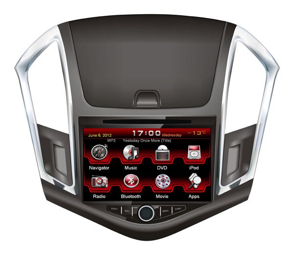 Головное мультимедийное устройство RoadRover для автомобиля Chevrolet Cruze 2013+