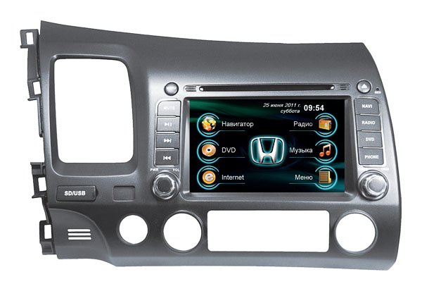 Road Rover мультимедийное устройство для автомобиля Honda Civic 4D 2006–2011