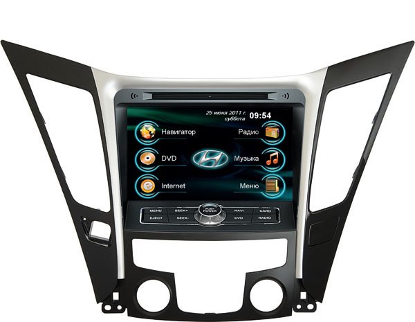 Штатная магнитола RoadRover с GPS навигацией для Hyundai Sonata 2011